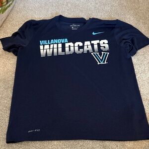 Nike Navy Villanova Wildcats Graphic Tee with Teal Accents